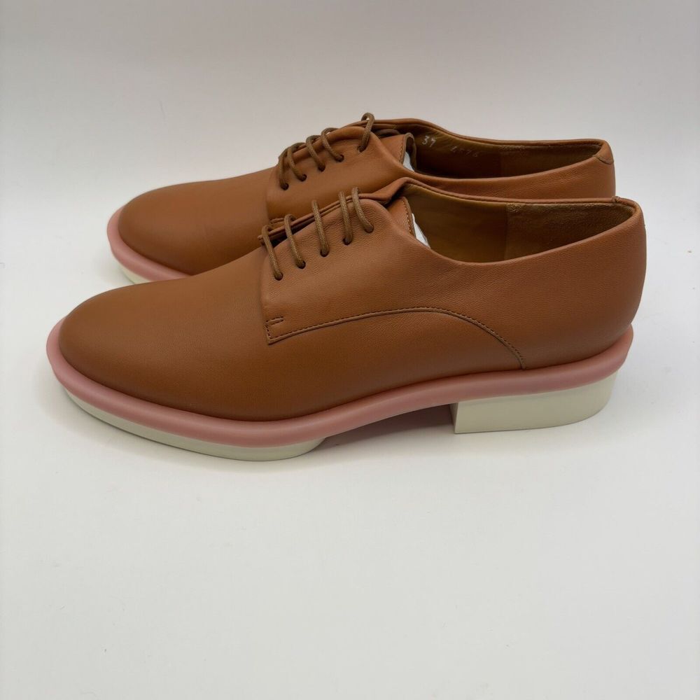 Robert Clergerie Roma3 Leather Oxford DB gold‎ Women's  Sz 6.5